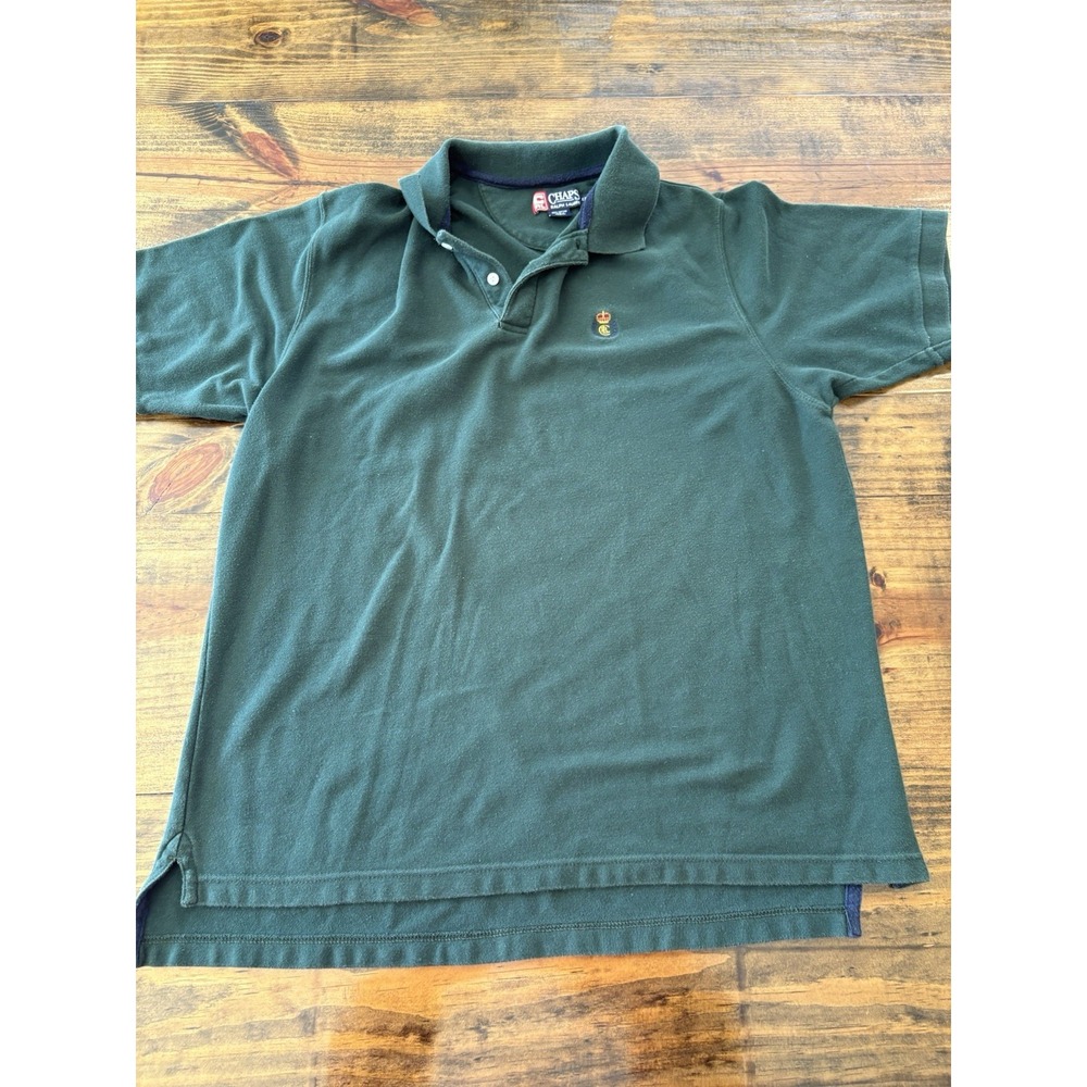 Chaps Ralph Lauren Mens Polo Shirt Green Golf Casual Vintage Cotton XXL 2XL